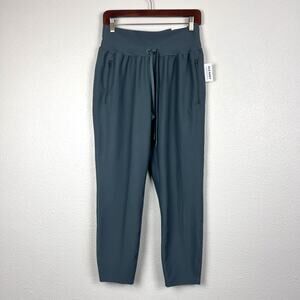 Old Navy Performance Ankle Joggers NWT Women’s Medium Teal Zip Pocket High Rise